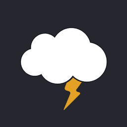 Cloud with lightning bolt